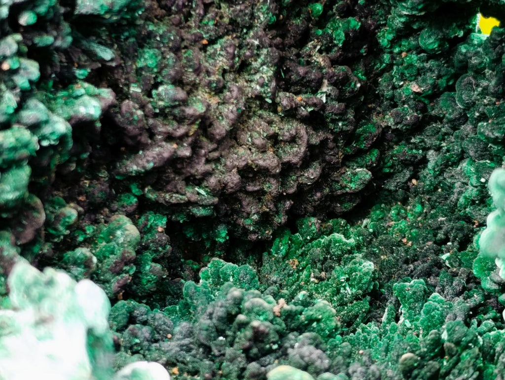 Natural XL Fibrous Silky Malachite Geode Specimen x 1 From Kasompe, Congo