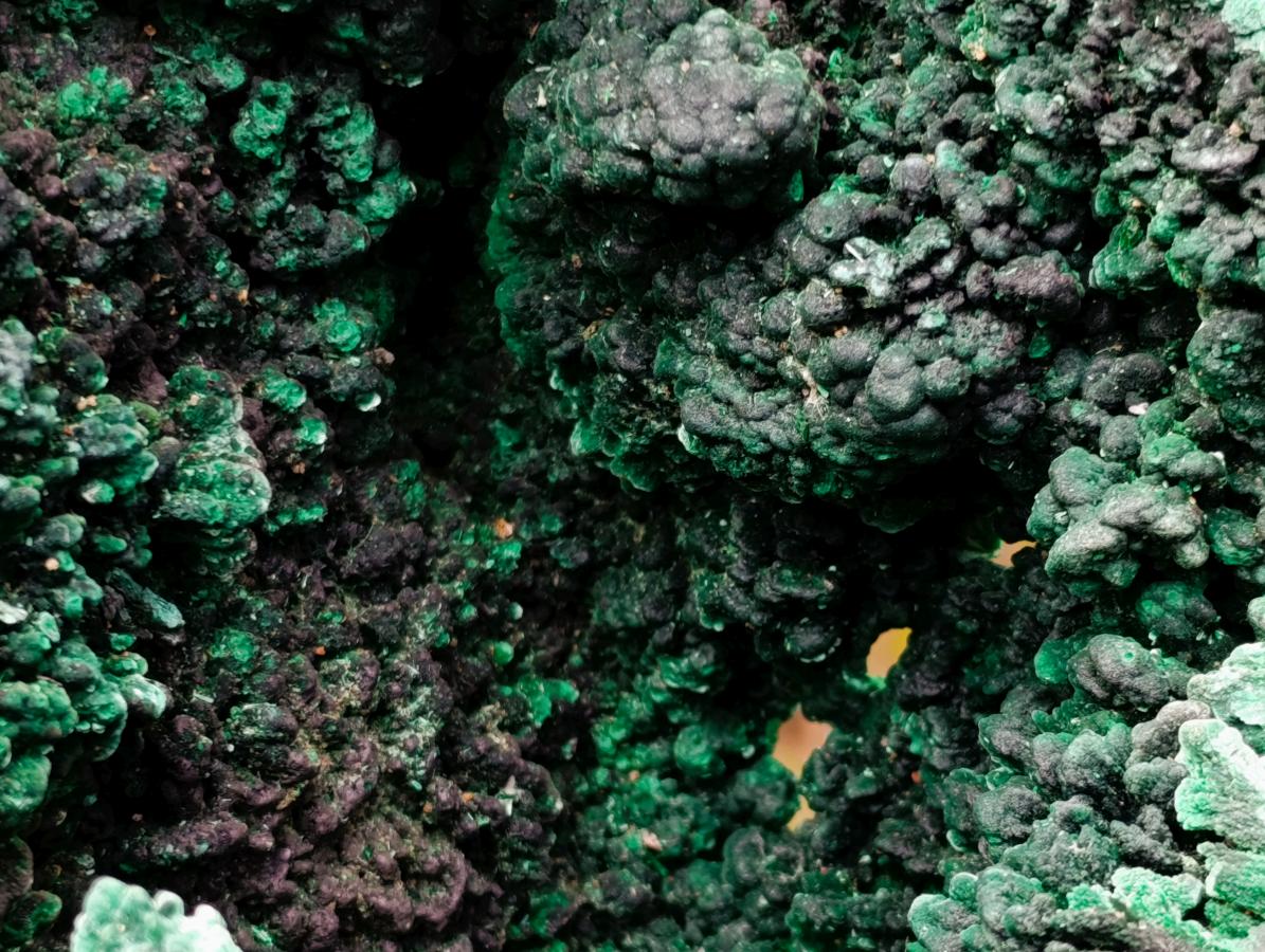 Natural XL Fibrous Silky Malachite Geode Specimen x 1 From Kasompe, Congo
