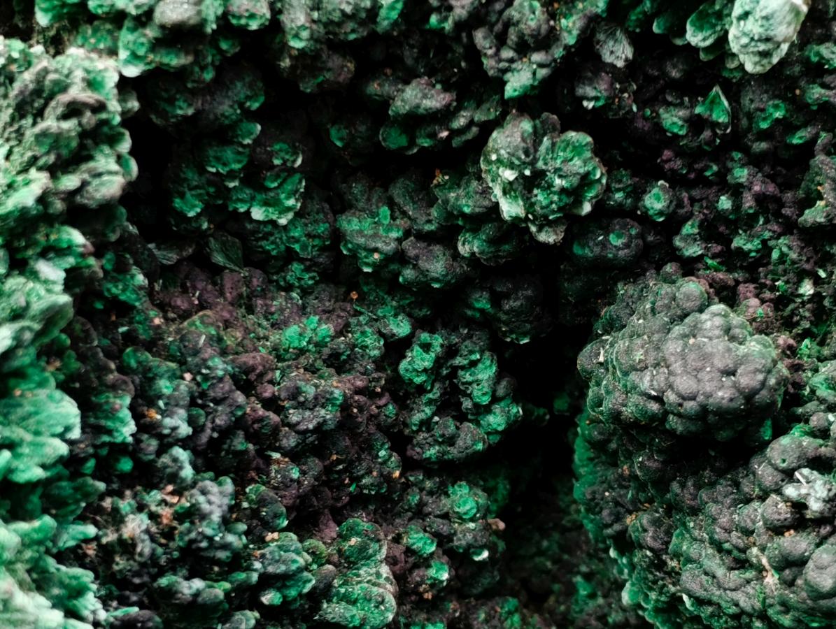 Natural XL Fibrous Silky Malachite Geode Specimen x 1 From Kasompe, Congo