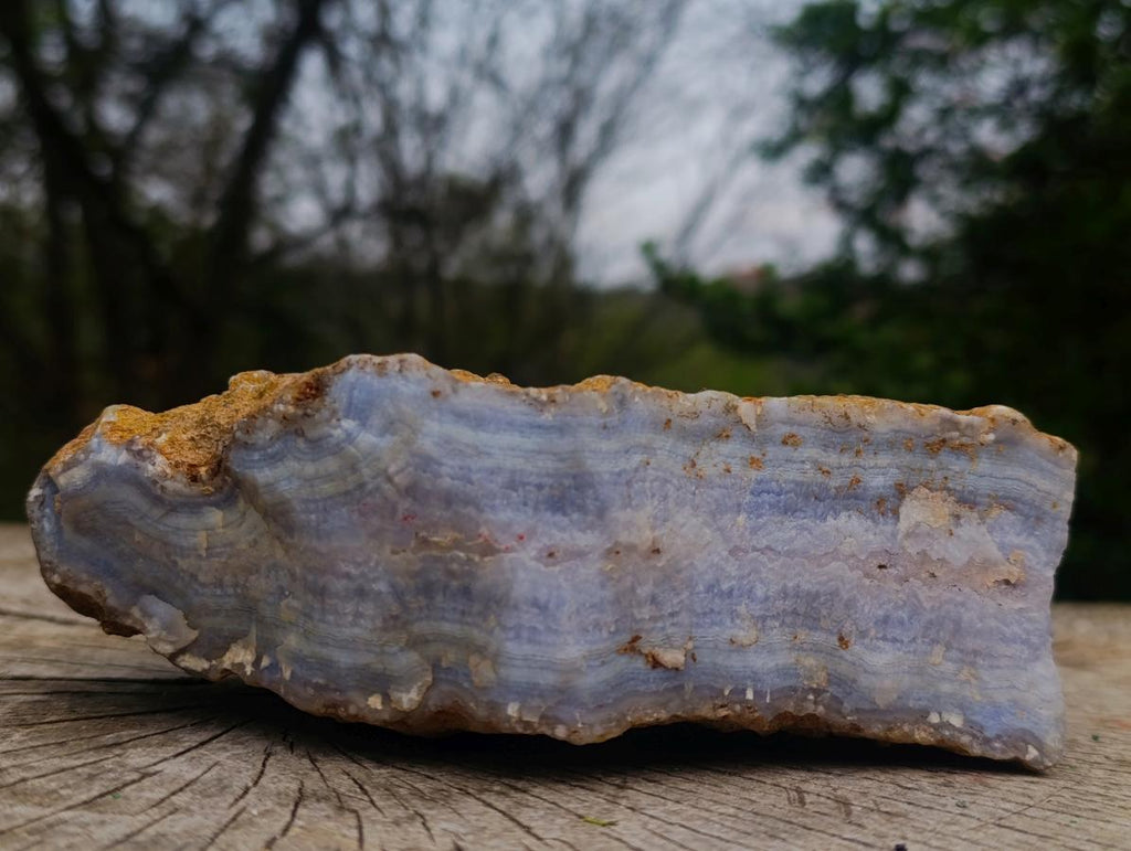 Natural Raw Block of Namibian Blue Lace Agate Cutting Material x 1 From Ysterputz Mine, Namibia