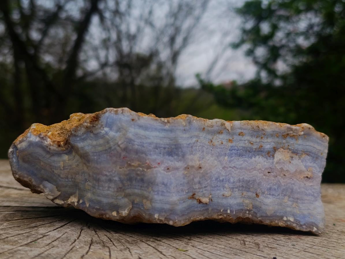 Natural Raw Block of Namibian Blue Lace Agate Cutting Material x 1 From Ysterputz Mine, Namibia