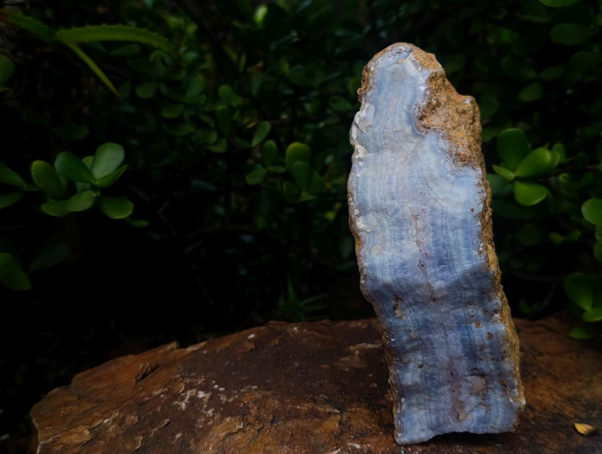 Natural Raw Block of Namibian Blue Lace Agate Cutting Material x 1 From Ysterputz Mine, Namibia