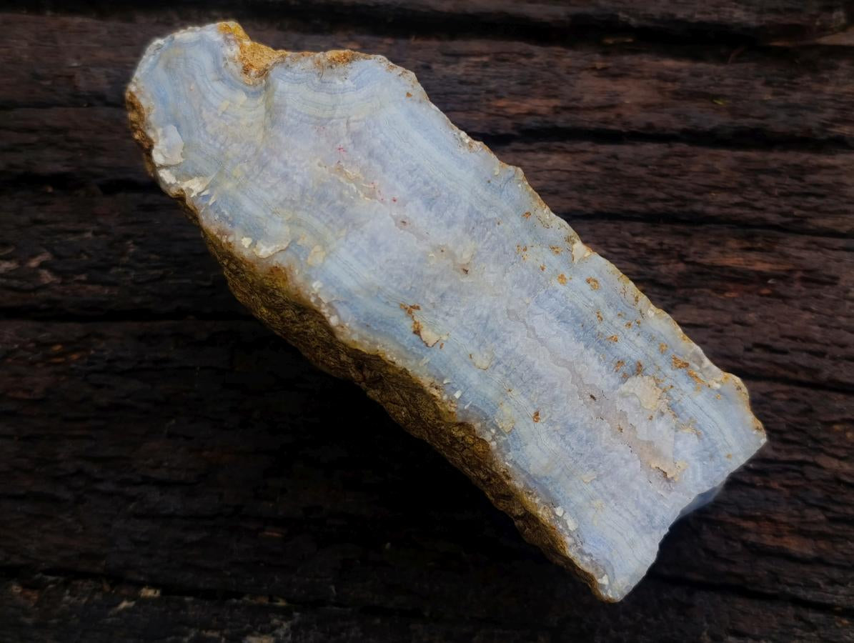 Natural Raw Block of Namibian Blue Lace Agate Cutting Material x 1 From Ysterputz Mine, Namibia