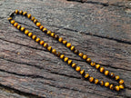 Hand Made Golden Tiger Eye 10 mm Bead Necklace - Sold Per Piece -  From  Prieska, South Africa