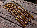 Hand Made Golden Tiger Eye 10 mm Bead Necklace - Sold Per Piece -  From  Prieska, South Africa