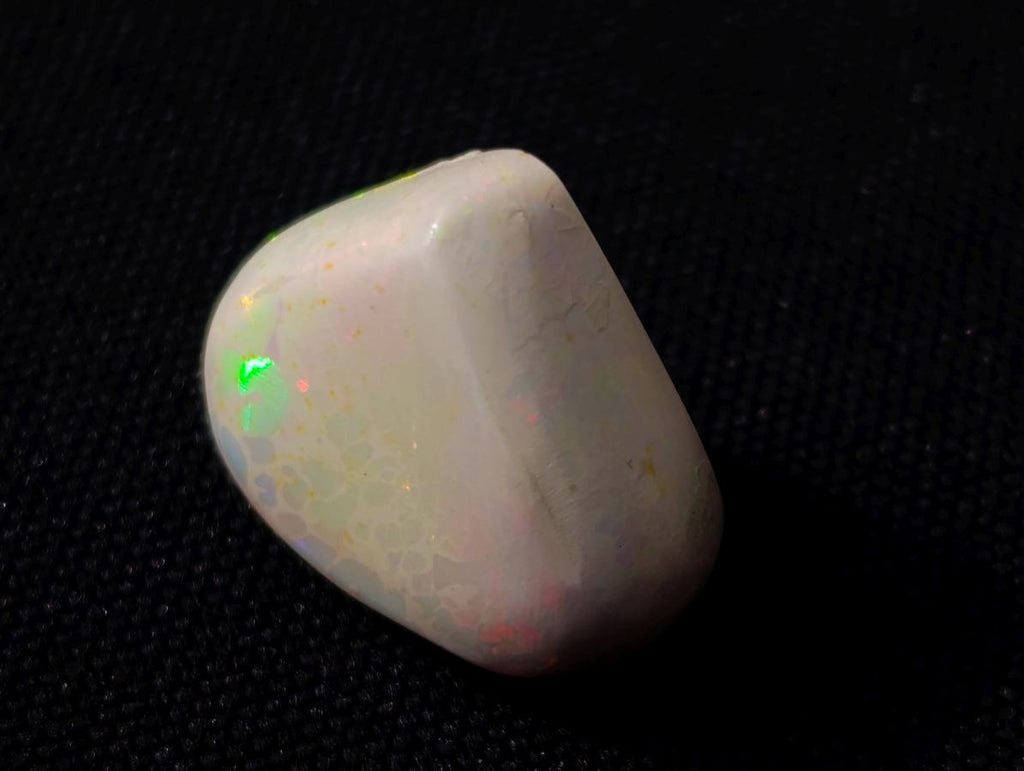 Polished Heart Shaped Precious Ethiopian Opal Faceted Cabochon x 1 From Welo, Ethiopia