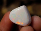 Polished Heart Shaped Precious Ethiopian Opal Faceted Cabochon x 1 From Welo, Ethiopia