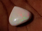 Polished Heart Shaped Precious Ethiopian Opal Faceted Cabochon x 1 From Welo, Ethiopia