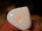 Polished Heart Shaped Precious Ethiopian Opal Faceted Cabochon x 1 From Welo, Ethiopia