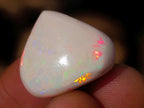 Polished Heart Shaped Precious Ethiopian Opal Faceted Cabochon x 1 From Welo, Ethiopia