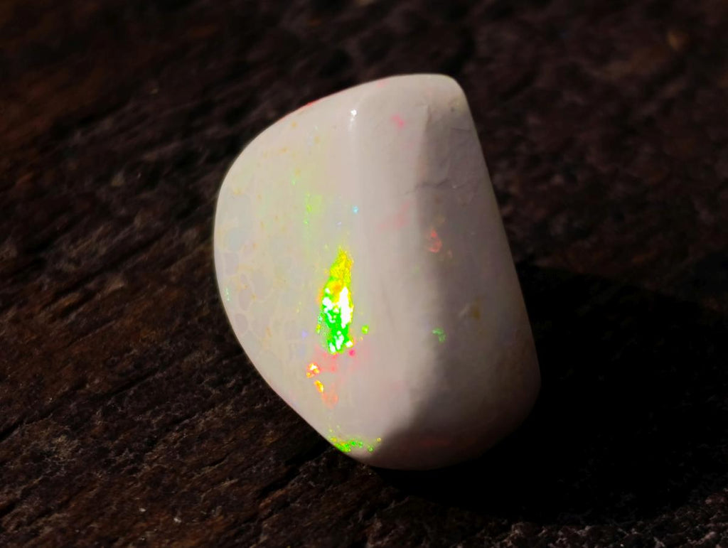 Polished Heart Shaped Precious Ethiopian Opal Faceted Cabochon x 1 From Welo, Ethiopia