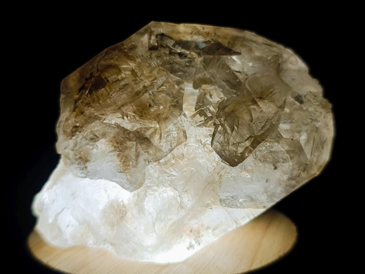 Natural Large Brandberg Smokey Window Quartz Crystal x 1 From Brandberg, Namibia