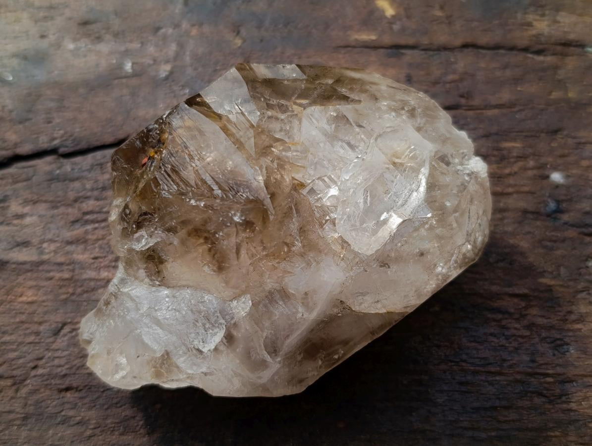 Natural Large Brandberg Smokey Window Quartz Crystal x 1 From Brandberg, Namibia