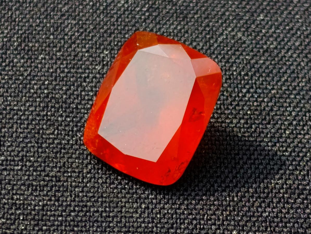 Polished XL Ultra Rare Mandarin Garnet Faceted Stone x 1 From Sperrgebiet, Namibia