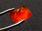 Polished XL Ultra Rare Mandarin Garnet Faceted Stone x 1 From Sperrgebiet, Namibia