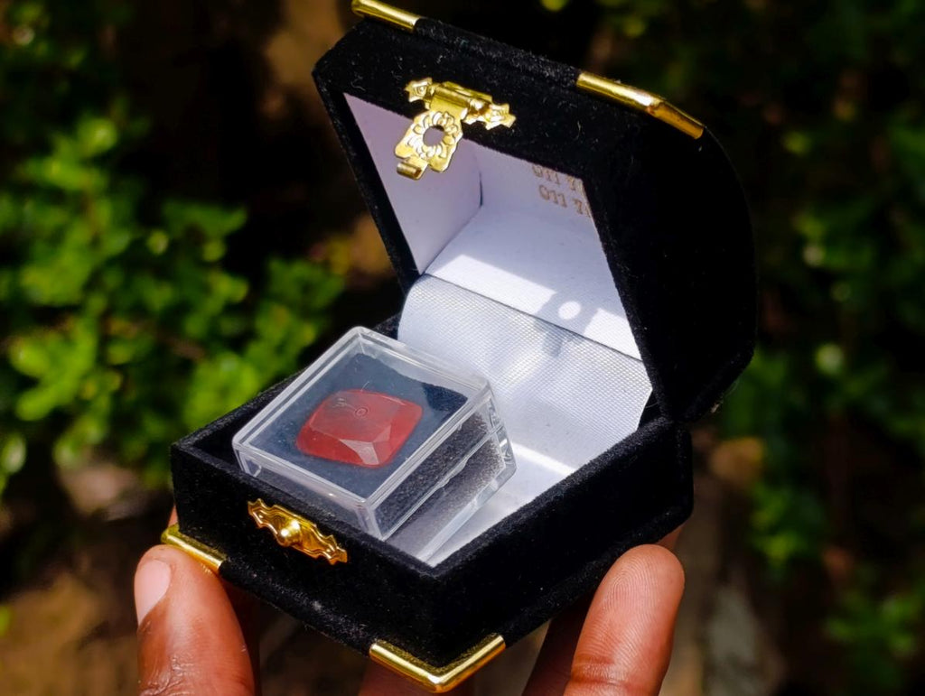 Polished XL Ultra Rare Mandarin Garnet Faceted Stone x 1 From Sperrgebiet, Namibia