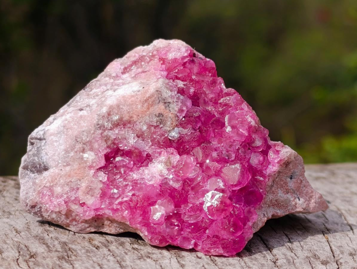 Natural Hot Pink and Frosty Spherocobaltite Specimen x 1 From Mashamba West Mine, Congo