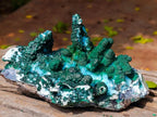 Natural Unique Drusy Coated Chrysocolla with Malachite Stalactites x 1 from  Lupoto Mine, Congo