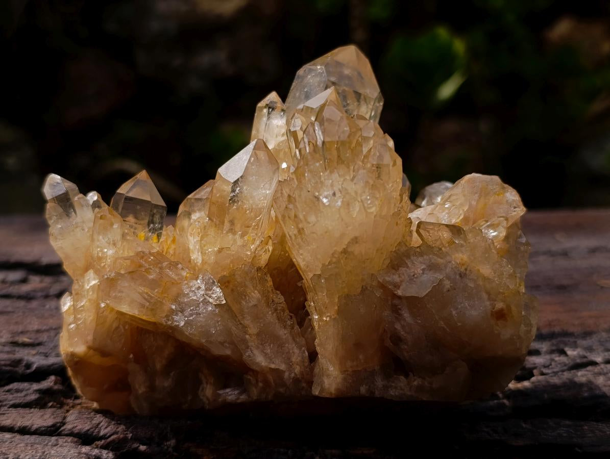 Natural Cascading Luena Citrine Crystal Cluster x 1 From Luena, Congo