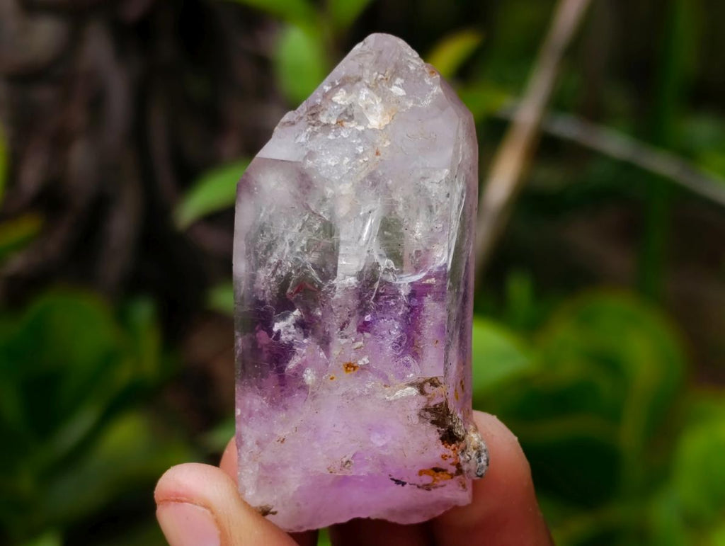 Natural Amethyst Enhydro Brandberg Quartz Crystal x 1 From Brandberg, Namibia