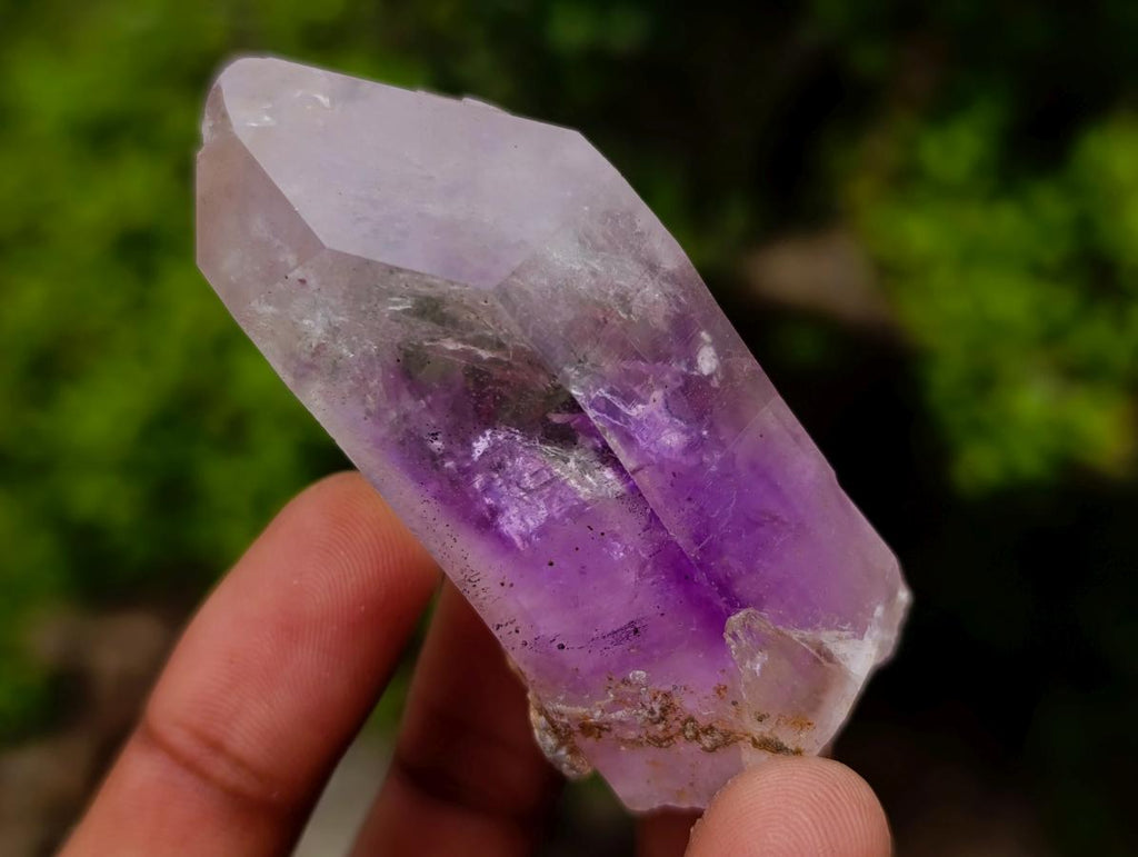 Natural Amethyst Enhydro Brandberg Quartz Crystal x 1 From Brandberg, Namibia