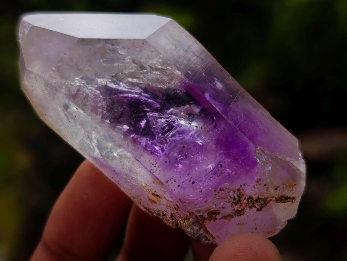 Natural Amethyst Enhydro Brandberg Quartz Crystal x 1 From Brandberg, Namibia