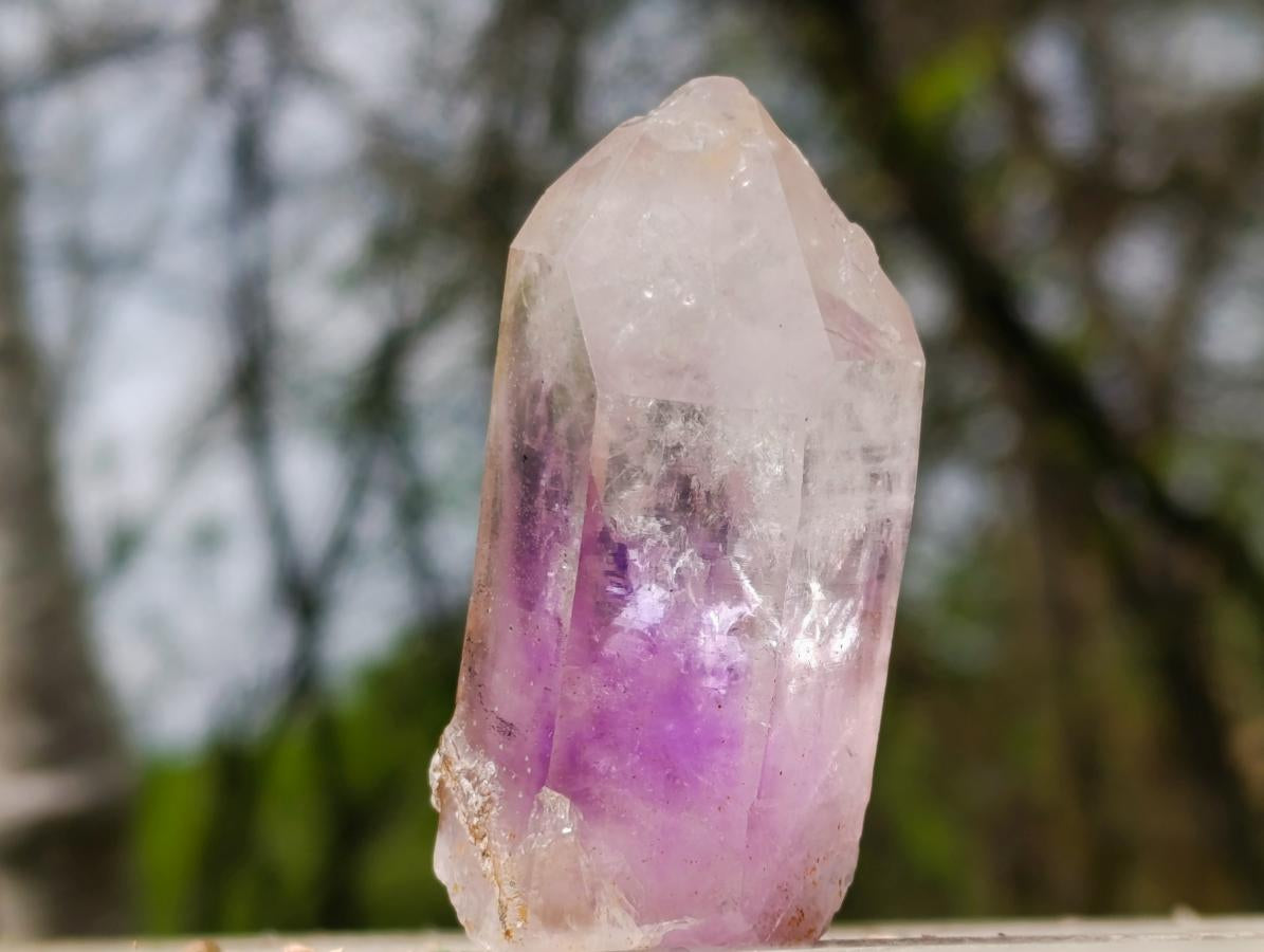 Natural Amethyst Enhydro Brandberg Quartz Crystal x 1 From Brandberg, Namibia
