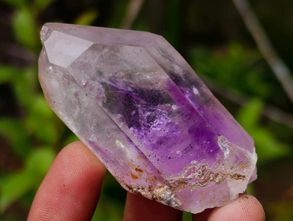 Natural Amethyst Enhydro Brandberg Quartz Crystal x 1 From Brandberg, Namibia
