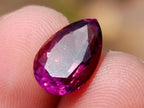 Polished Exquisite Hot Pink Tourmaline Faceted Stone with Teardrop Cut x 1 From Namibia