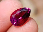 Polished Exquisite Hot Pink Tourmaline Faceted Stone with Teardrop Cut x 1 From Namibia