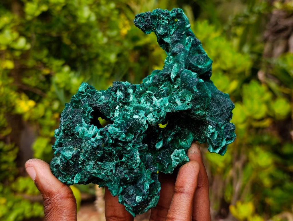 Natural Superb Silky Malachite Specimen x 1 From Kasompe, Congo