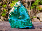 Natural and Polished Pair of Shattuckite and Malachite Specimens x 1 From Kaokoveld, Congo
