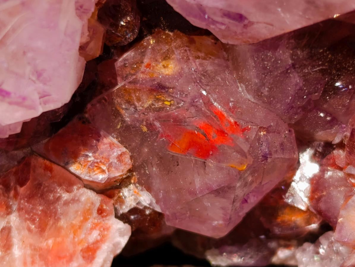 Natural Large Deep Purple Sunburst Spirit Amethyst Crystal Cluster x 1 From Boekenhouthoek, South Africa