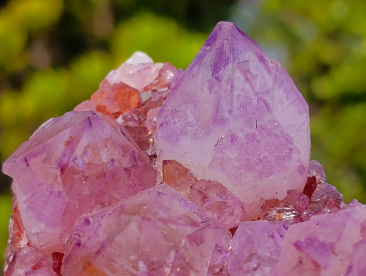 Natural Large Deep Purple Sunburst Spirit Amethyst Crystal Cluster x 1 From Boekenhouthoek, South Africa