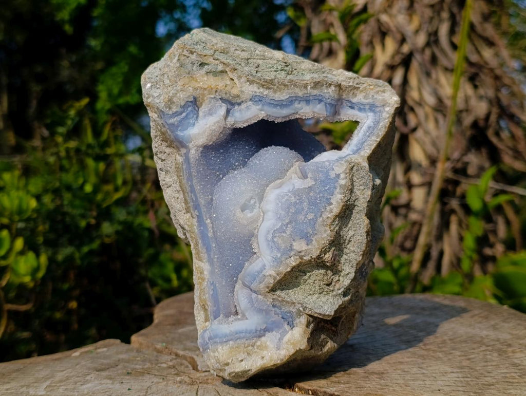 Natural Large Malawi Blue Lace Agate Specimen x 1 From Nsanje, Malawi