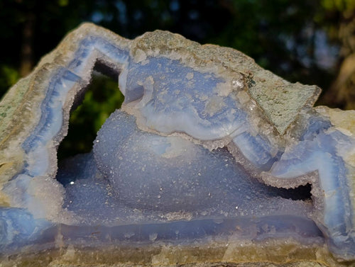 Natural Large Malawi Blue Lace Agate Specimen x 1 From Nsanje, Malawi
