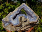 Natural Large Malawi Blue Lace Agate Specimen x 1 From Nsanje, Malawi