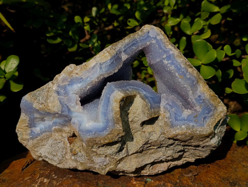 Natural Large Malawi Blue Lace Agate Specimen x 1 From Nsanje, Malawi