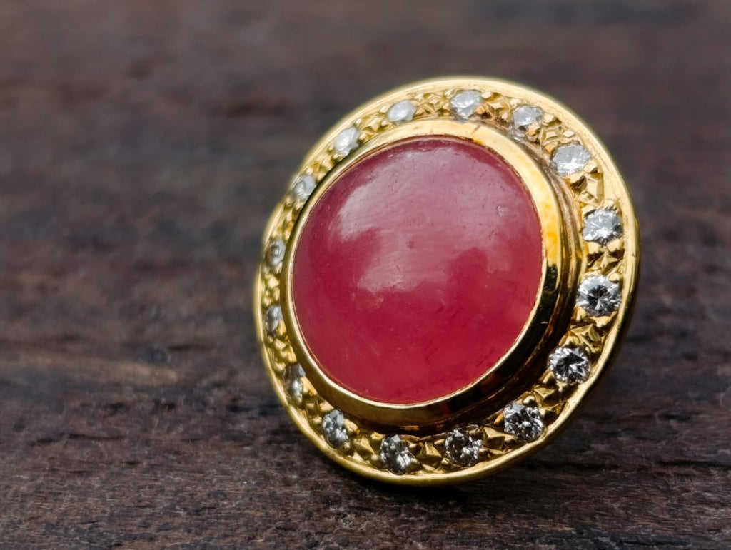 Polished 3 Piece Ring and Earrings Set of Ultra Rare Pink Transvaal Jade x 1 From Rustenburg, South Africa
