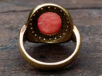 Polished 3 Piece Ring and Earrings Set of Ultra Rare Pink Transvaal Jade x 1 From Rustenburg, South Africa