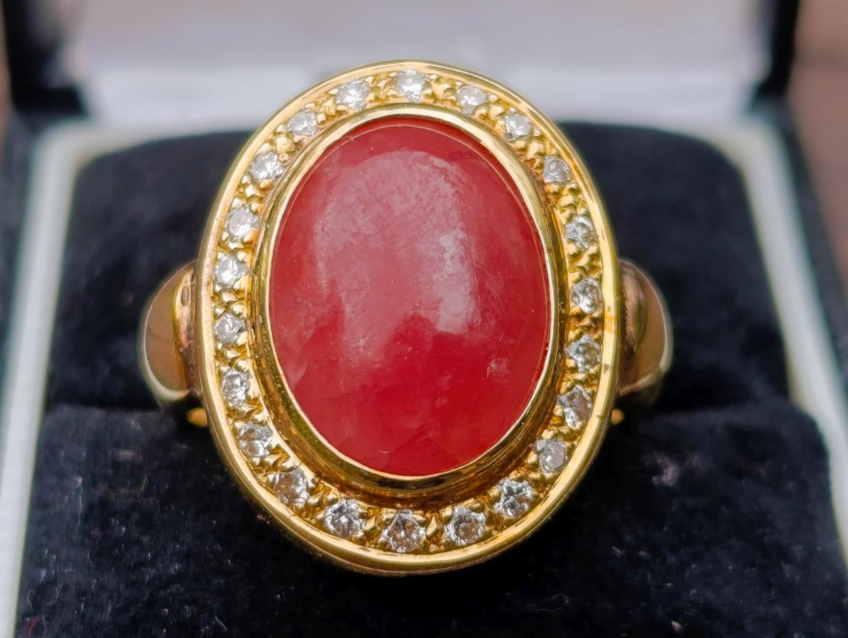 Polished 3 Piece Ring and Earrings Set of Ultra Rare Pink Transvaal Jade x 1 From Rustenburg, South Africa