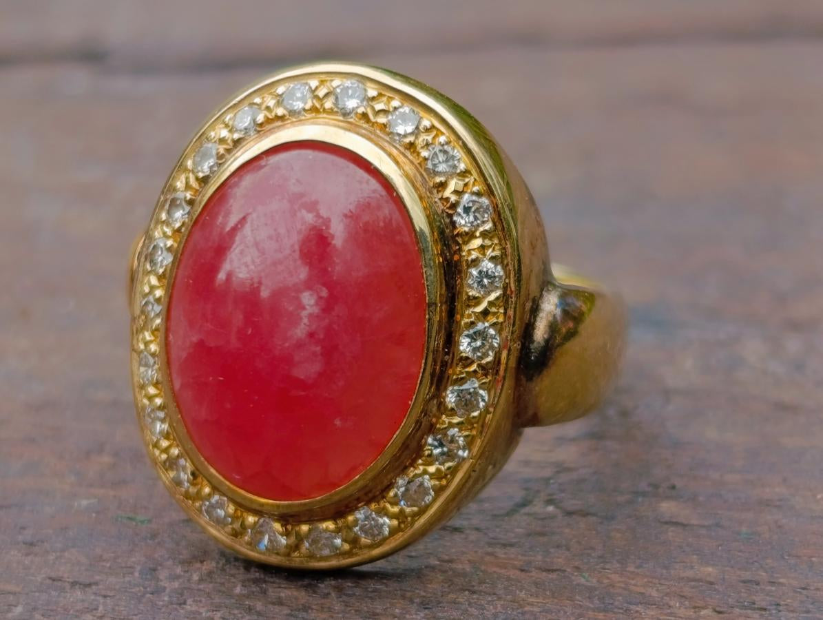 Polished 3 Piece Ring and Earrings Set of Ultra Rare Pink Transvaal Jade x 1 From Rustenburg, South Africa