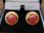 Polished 3 Piece Ring and Earrings Set of Ultra Rare Pink Transvaal Jade x 1 From Rustenburg, South Africa