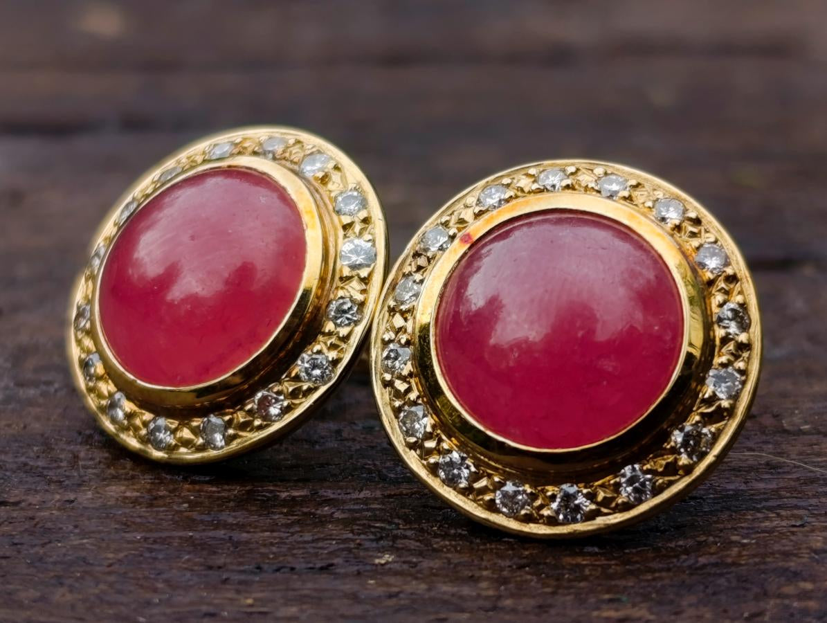Polished 3 Piece Ring and Earrings Set of Ultra Rare Pink Transvaal Jade x 1 From Rustenburg, South Africa
