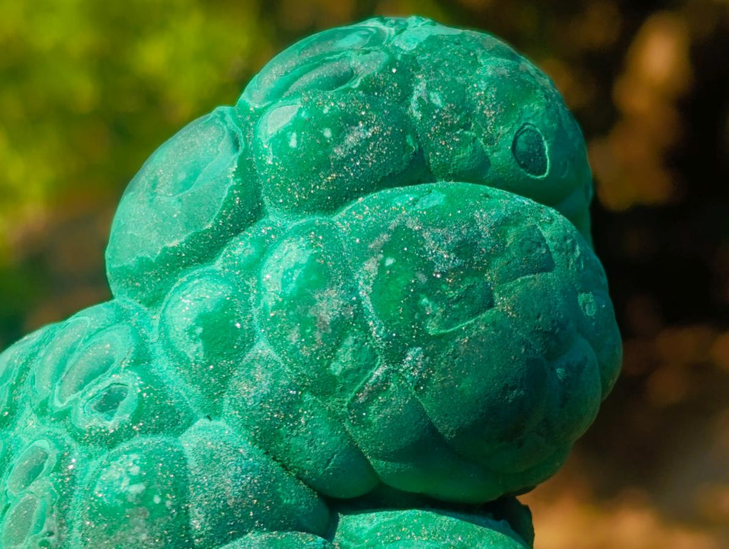 Natural Botryoidal “Kidney” Stalagmitic Crystalline Malachite Specimen x 1 From Kolwezi, Congo