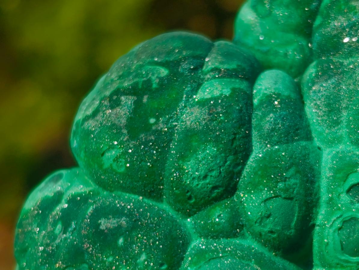 Natural Botryoidal “Kidney” Stalagmitic Crystalline Malachite Specimen x 1 From Kolwezi, Congo