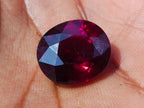 Polished Set of 3 Superb Raspberry Red Rhodolite Garnet Faceted Stones x 1 From Tiriri District, Tanzania