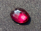 Polished Set of 3 Superb Raspberry Red Rhodolite Garnet Faceted Stones x 1 From Tiriri District, Tanzania