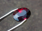 Polished Set of 3 Superb Raspberry Red Rhodolite Garnet Faceted Stones x 1 From Tiriri District, Tanzania