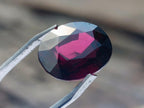 Polished Set of 3 Superb Raspberry Red Rhodolite Garnet Faceted Stones x 1 From Tiriri District, Tanzania